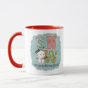 Caneca Adorável Snowman Mug