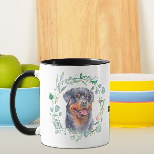 Caneca Adorei A Minha Pancada De Fôr Rottie (Criador carregado)