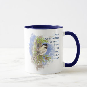 Caneca Adorei tanto o ChICKADEES Que Eu Me Diverti Citar