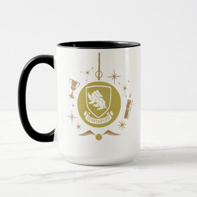 Caneca Adorno de Natal com Gráfico da HUFFLEPUFF™ (Esquerda)
