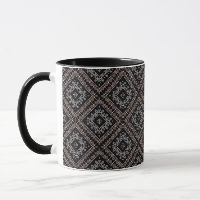 Caneca Adorno ornamental contínuo contas jóias pérola pad (Esquerda)