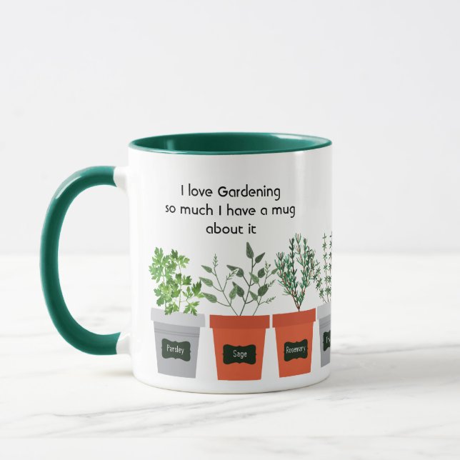 Caneca Adoro Jardinagem Tanto Que Me Diverti (Esquerda)
