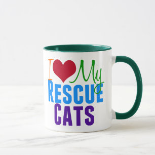 Caneca Adoro Os Meus Gatos De Emergência
