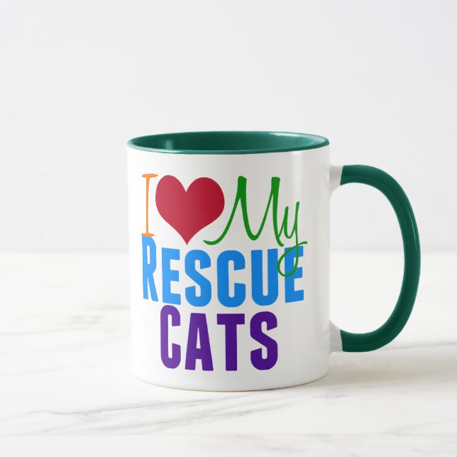 Caneca Adoro Os Meus Gatos De Emergência (Direita)