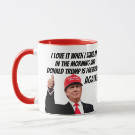 Caneca Adoro quando Donald Trump é presidente de novo eng