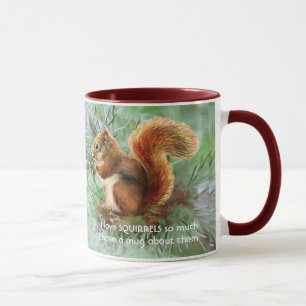 Caneca Adoro SQUIRRELS Tanto Que Eu Me Diverti