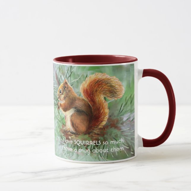 Caneca Adoro SQUIRRELS Tanto Que Eu Me Diverti (Direita)