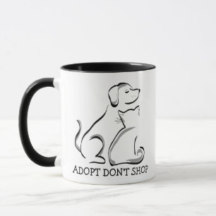 Caneca Adotar Não Comprar Mug
