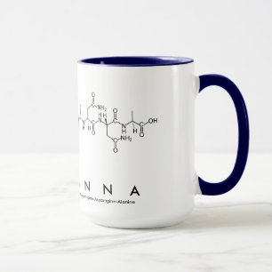 Caneca Adrianna peptide nome mug