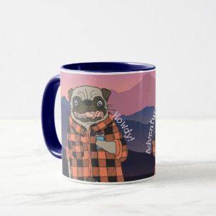 Caneca Adventure Pug