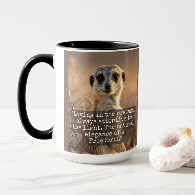Caneca Adventurous Meerkat Living (Com Donut)