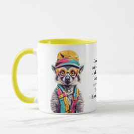 Caneca Advertência Engraçada De Um Lemur