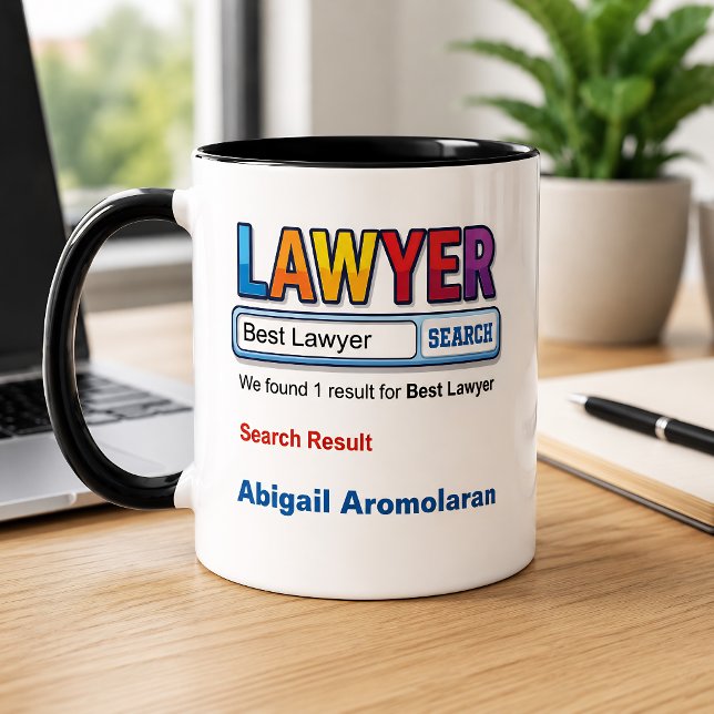 Caneca Advogado Melhor Personalizado Engraçado (Criador carregado)