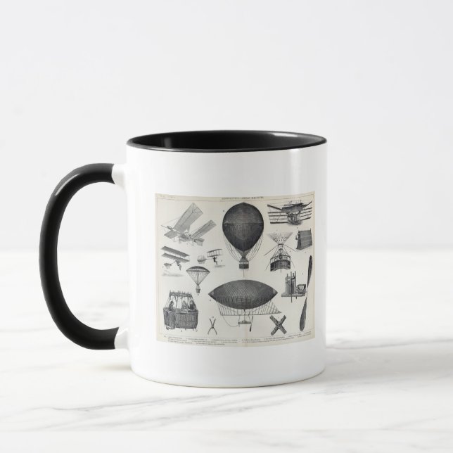 Caneca Aeronáutica - máquinas aéreas (Esquerda)