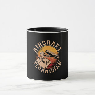 Caneca Aeronave Mecânica Aeronáutica e Aviação Técnica