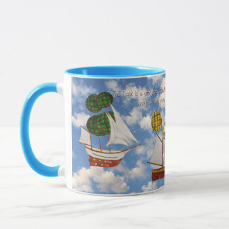 Caneca Aeronaves eólicas com a citação de John Masefield