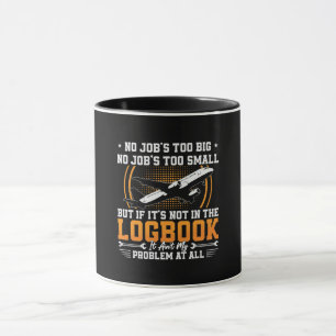 Caneca Aeronaves mecânicas sem trabalho e aviação de aviã
