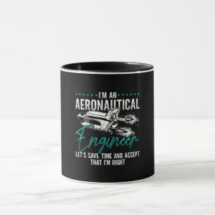 Caneca Aerospace Sou um Fogão Engenheiro Aeronáutico