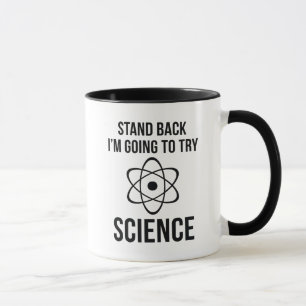 Caneca Afastem-se. Vou Tentar Ciência