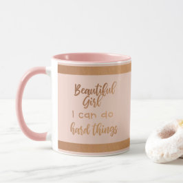 Caneca Afirmação Monograma Motivacional Bonito