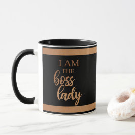 Caneca Afirmação Sou Chefe Senhora Motivacional Monograma