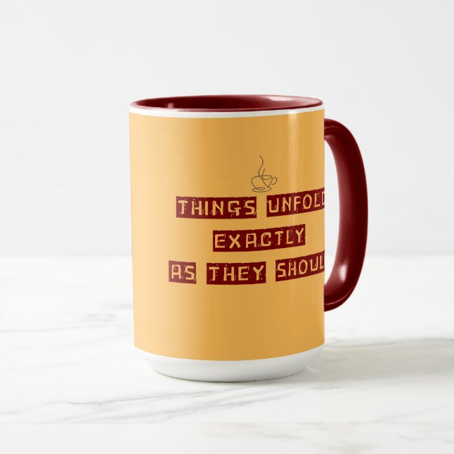 Caneca Afirmações Positivas de Mindfulness Presente Para  (Frente Esquerda)