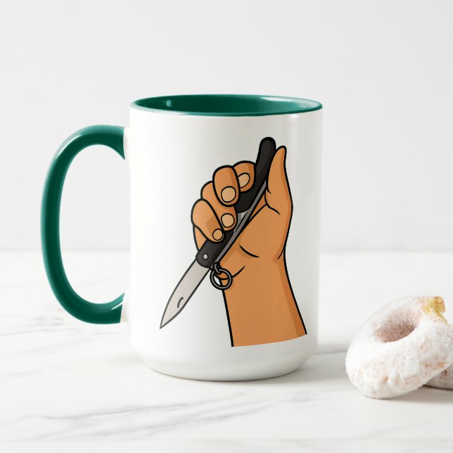 Caneca África do Sul Okapi Kudu Piper ing Hot Mug (Com Donut)