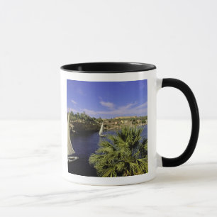Caneca África, Egito, Alto Egito, Assuã. Feluccas 2