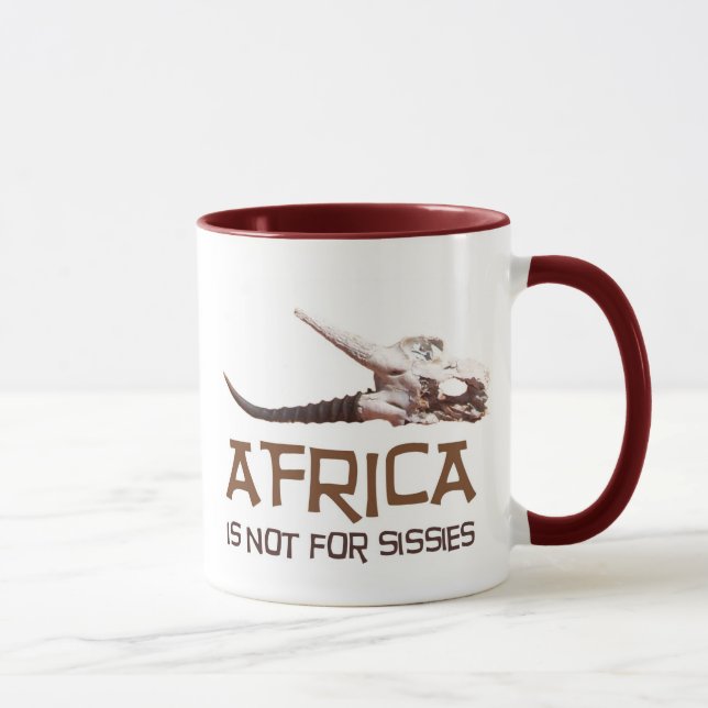 Caneca África não é para mariquinhas: Crânio africano da (Direita)