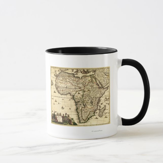 Caneca ÁfricaMapa PanorâmicoÁfrica (Direita)