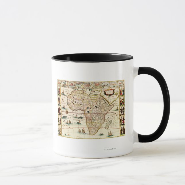 Caneca ÁfricaMapa PanorâmicoÁfrica 2 (Direita)