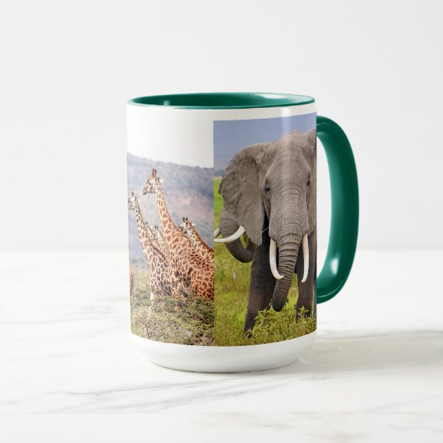 Caneca African Animals (Frente Esquerda)