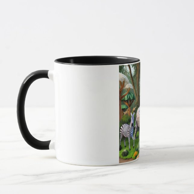 Caneca  African animals in origame (Esquerda)