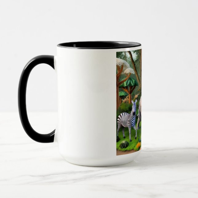 Caneca  African animals in origame (Esquerda)