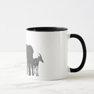 Caneca africana dos animais selvagens