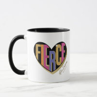 Afro Unicorn Fierce Heart Design