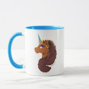 Caneca Afro Unicorn   Único
