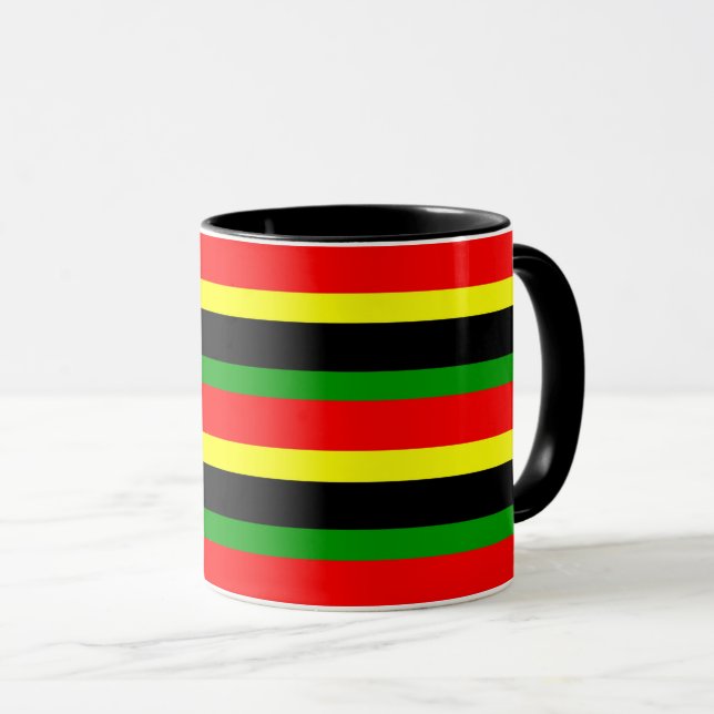 Caneca Afrocêntrico Striped (Frente Esquerda)