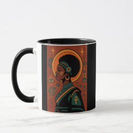 Caneca Afrofuturismo e Patrimônio - Afrocêntrico Negrito