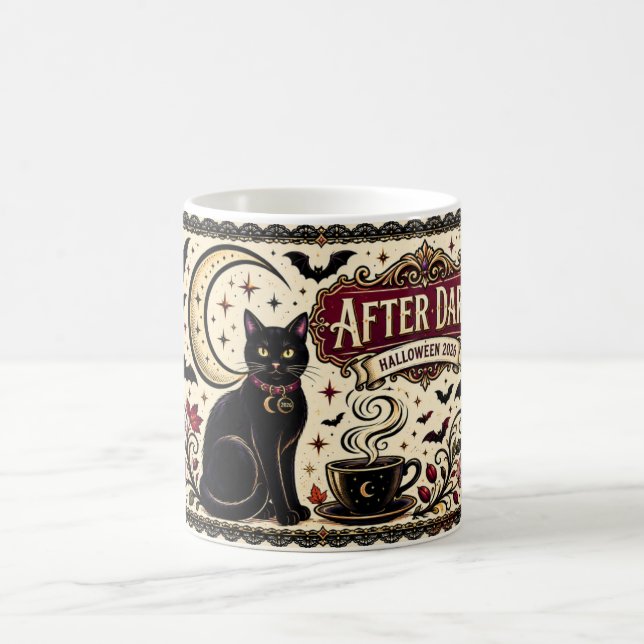 Caneca After Dark Black Cat | Café de bruxa de Hal (Centro)