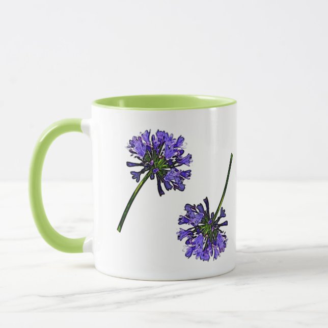 Caneca Agapanthus azul (Esquerda)