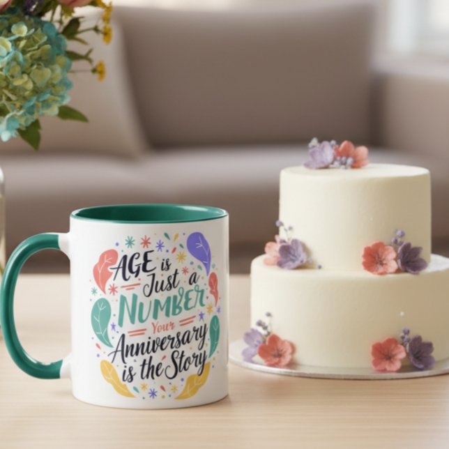Caneca Age Is Just a Number Mug (Criador carregado)