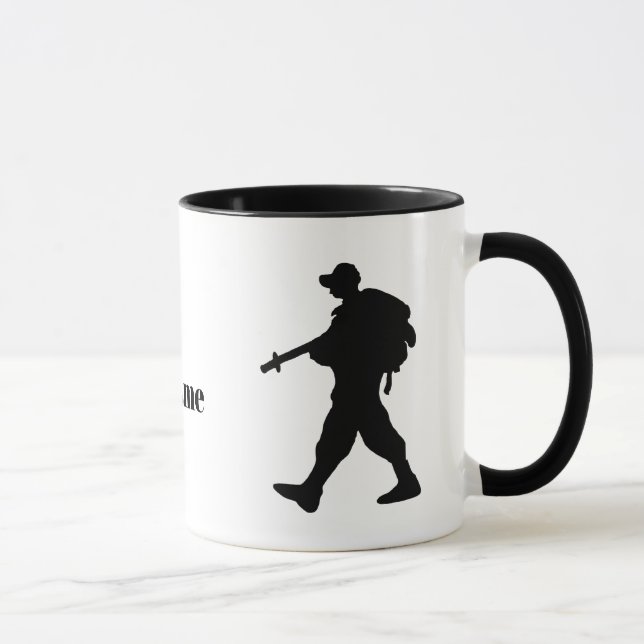 Caneca Agente de Patrulha de Fronteira dos EUA Silhouette (Direita)