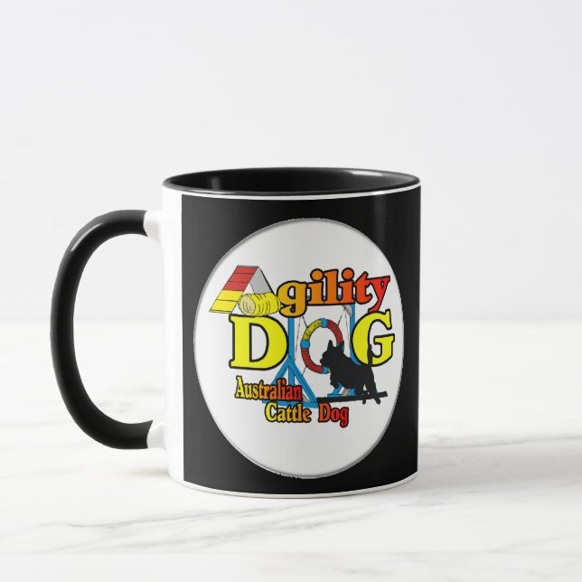 Caneca Agilidade dos Cães de Bovinos Australianos (Esquerda)