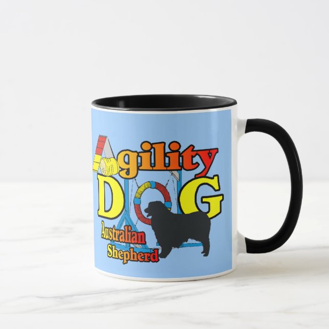 Caneca Agilidade - Presentes de Pastor Australianos (Direita)