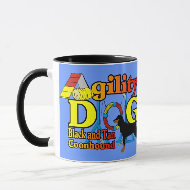 Caneca Agilidade Preta_e_Tan_Conhound (Esquerda)