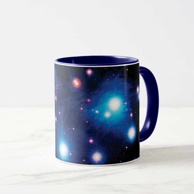 Caneca Aglomerado Estelar Plêiades Messier 45 Foto Espaci (Frente Esquerda)