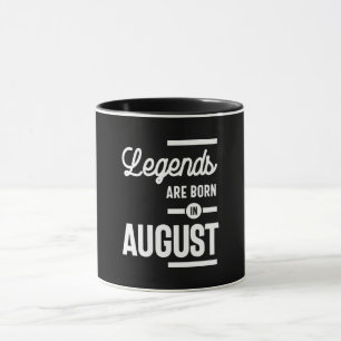 Caneca Agosto Aniversário - Lendas De Presente São Nascer