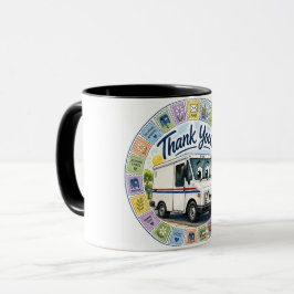 Caneca Agradecimento aos trabalhadores dos correios