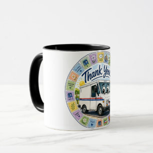 Caneca Agradecimento aos trabalhadores dos correios